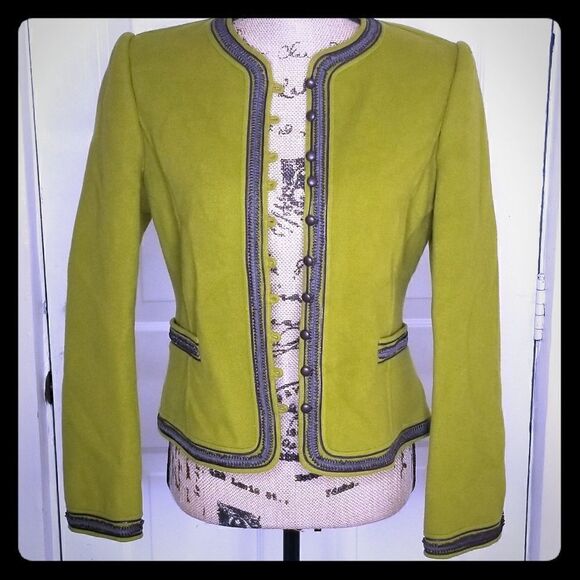 Ellen Tracy | NWT Peridot Wool/Angora Jacket - Picture 1 of 7